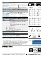 Preview for 6 page of Panasonic PT-FW430U Specifications