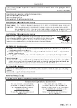 Preview for 5 page of Panasonic PT-FW530 Operating Instructions Manual