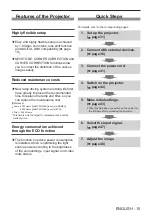 Preview for 15 page of Panasonic PT-FW530 Operating Instructions Manual