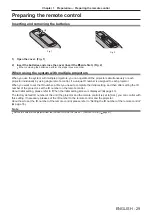 Preview for 29 page of Panasonic PT-FW530 Operating Instructions Manual