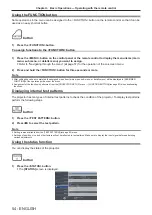 Preview for 54 page of Panasonic PT-FW530 Operating Instructions Manual