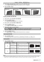 Preview for 71 page of Panasonic PT-FW530 Operating Instructions Manual