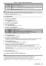 Preview for 79 page of Panasonic PT-FW530 Operating Instructions Manual