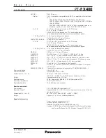 Preview for 3 page of Panasonic PT-FX400 Specifications