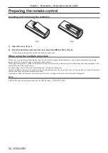 Предварительный просмотр 24 страницы Panasonic PT-JW130F Operating Instructions Manual