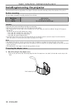 Предварительный просмотр 30 страницы Panasonic PT-JW130F Operating Instructions Manual