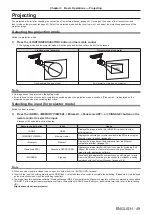 Предварительный просмотр 49 страницы Panasonic PT-JW130F Operating Instructions Manual