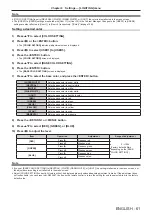 Предварительный просмотр 61 страницы Panasonic PT-JW130F Operating Instructions Manual