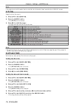 Предварительный просмотр 74 страницы Panasonic PT-JW130F Operating Instructions Manual