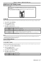 Предварительный просмотр 87 страницы Panasonic PT-JW130F Operating Instructions Manual