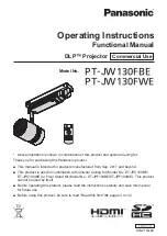 Panasonic PT-JW130FBE Operating Instructions (Functional Manual) предпросмотр