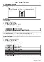 Предварительный просмотр 61 страницы Panasonic PT-JW130HBU Operating Instructions Manual