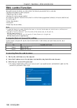 Preview for 106 page of Panasonic PT-JX200F Operating Instructions Manual