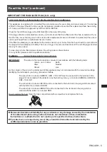 Preview for 5 page of Panasonic PT-JX200FBE Installation Instructions Manual