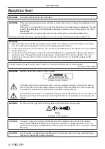 Preview for 4 page of Panasonic PT-JX200FBE Operating Instructions (Functional Manual)