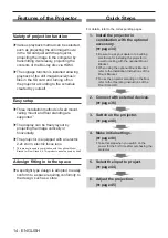 Preview for 14 page of Panasonic PT-JX200FBE Operating Instructions (Functional Manual)