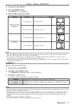 Предварительный просмотр 71 страницы Panasonic PT-JX200GBE Operating Instructions Manual