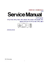 Panasonic PT-L1501 Service Manual preview