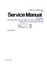 Preview for 1 page of Panasonic PT-L1501 Service Manual