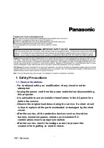 Preview for 3 page of Panasonic PT-L1501 Service Manual