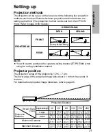 Preview for 21 page of Panasonic PT-L300 Operating Instructions Manual