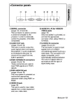 Предварительный просмотр 13 страницы Panasonic PT-L501E Operating Instructions Manual