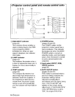 Предварительный просмотр 14 страницы Panasonic PT-L501E Operating Instructions Manual