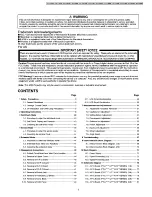 Предварительный просмотр 3 страницы Panasonic PT-L502E Operating Instructions And Service Manual