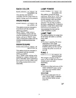 Preview for 33 page of Panasonic PT-L502E Operating Instructions And Service Manual