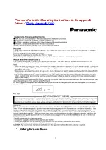 Preview for 3 page of Panasonic PT-L520E Service Manual