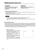 Preview for 34 page of Panasonic PT-L650U Operating Instructions Manual