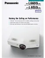 Panasonic PT-L6510E Brochure & Specs preview