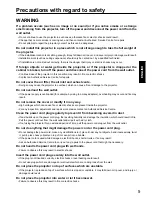 Preview for 5 page of Panasonic PT-L6510E Operating Instructions Manual