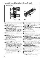 Preview for 10 page of Panasonic PT-L6510E Operating Instructions Manual