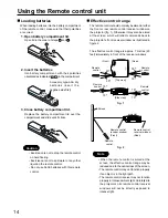 Preview for 14 page of Panasonic PT-L6510E Operating Instructions Manual