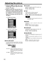 Preview for 30 page of Panasonic PT-L6510E Operating Instructions Manual