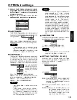 Preview for 35 page of Panasonic PT-L6510E Operating Instructions Manual