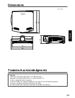 Preview for 49 page of Panasonic PT-L6510E Operating Instructions Manual