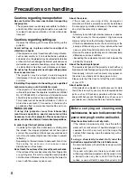 Preview for 8 page of Panasonic PT-L6510U Operating Instructions Manual