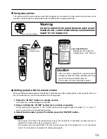 Preview for 15 page of Panasonic PT-L6510U Operating Instructions Manual