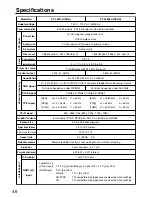 Preview for 46 page of Panasonic PT-L6510U Operating Instructions Manual