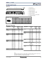 Preview for 4 page of Panasonic PT-L711 Specification