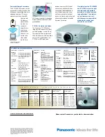 Preview for 4 page of Panasonic PT-L750E Brochure & Specs