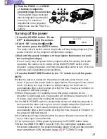 Preview for 31 page of Panasonic PT-L750E Operating Instructions Manual