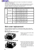 Preview for 54 page of Panasonic PT-L750E Operating Instructions Manual