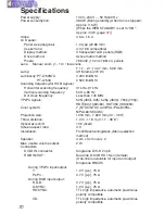 Preview for 70 page of Panasonic PT-L750E Operating Instructions Manual