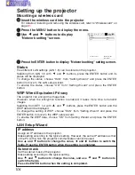 Preview for 104 page of Panasonic PT-L750E Operating Instructions Manual