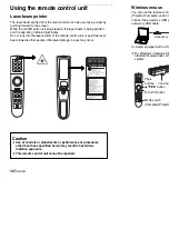 Предварительный просмотр 10 страницы Panasonic PT-L780E Operating Instructions Manual