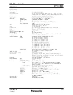 Preview for 2 page of Panasonic PT-LB1 Spec File