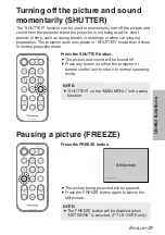 Предварительный просмотр 29 страницы Panasonic PT-LB10NTE Operating Instructions Manual